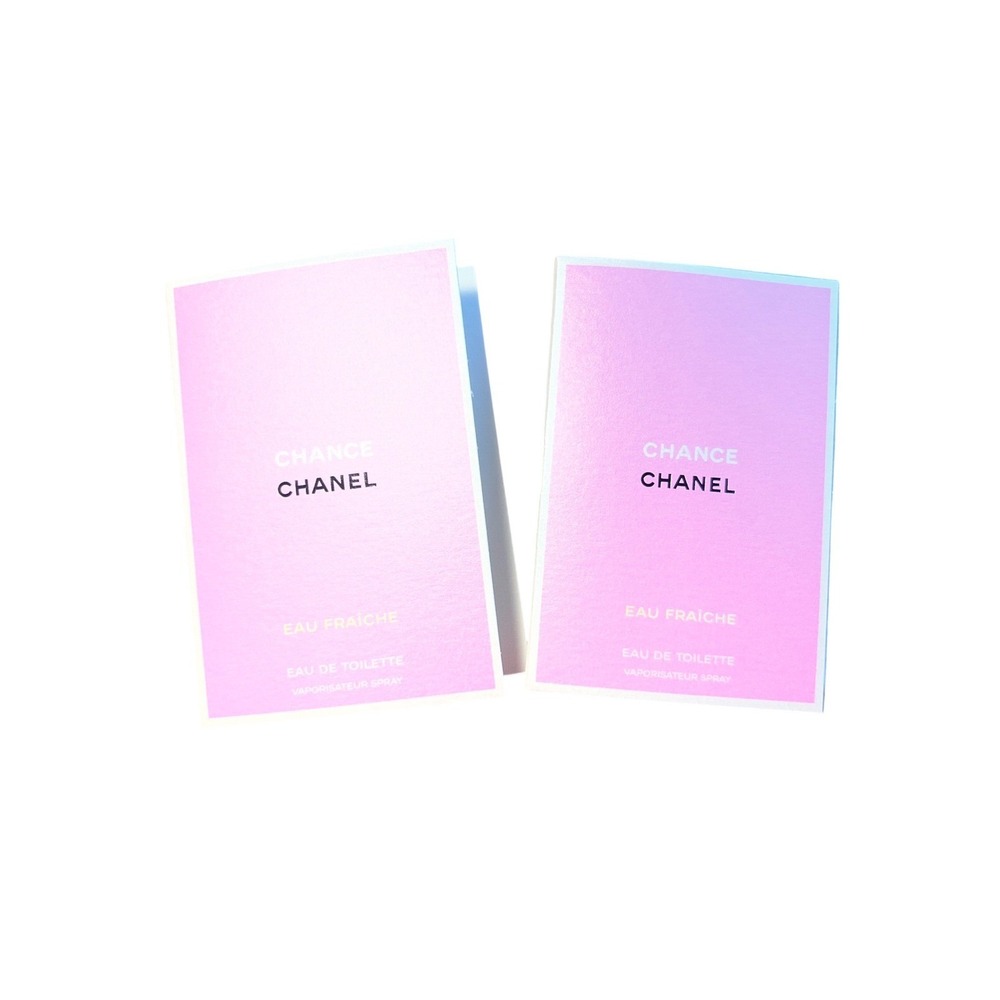 2 Chanel Chance Eau Fraiche Carded Eau De Toilette Spray 1.5 ml/0.05 oz